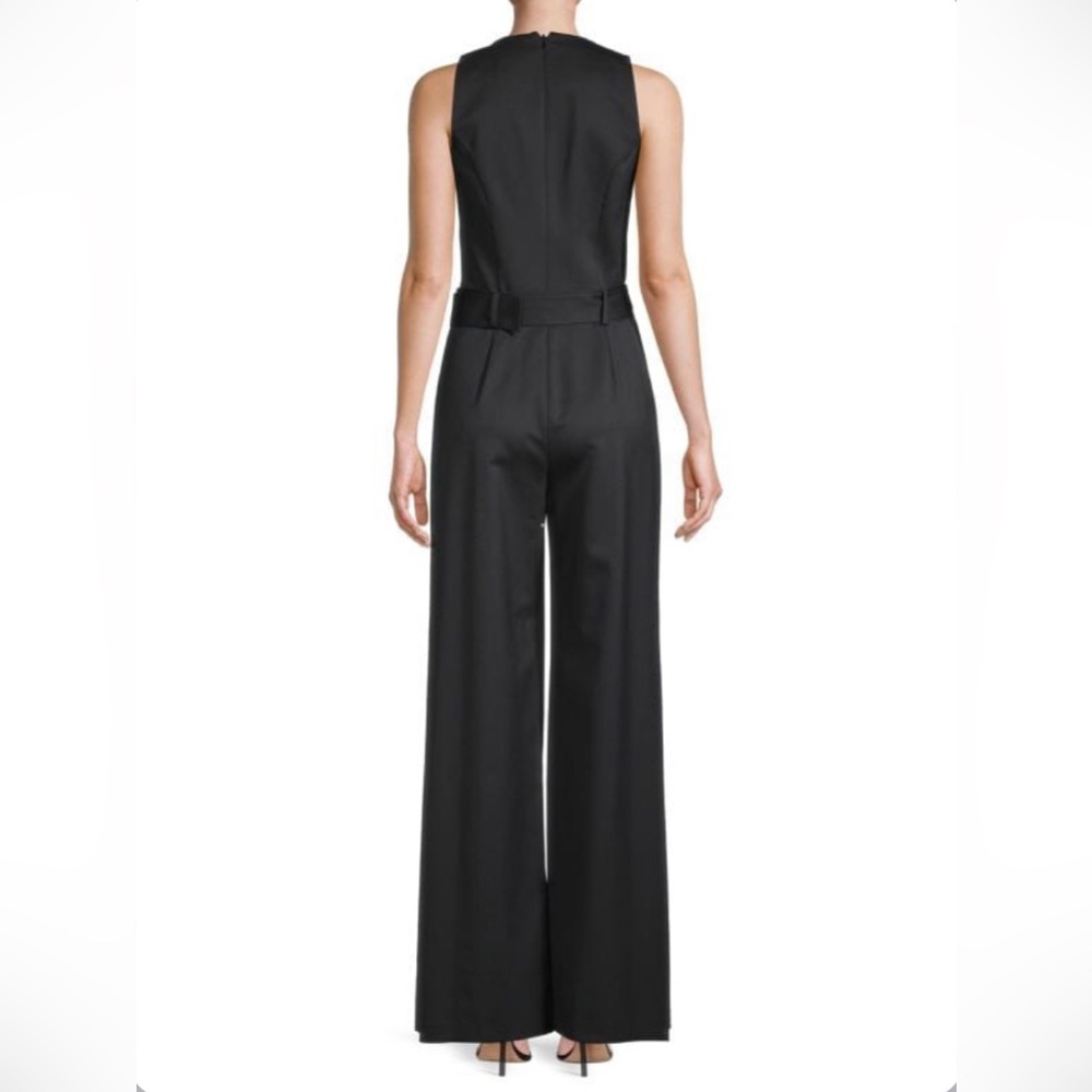 Theory Woman Anieksa Crepe Jumpsuit Black . Size 8 - Picture 3 of 10
